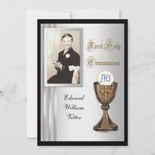 Invitation Première communion (Devant)