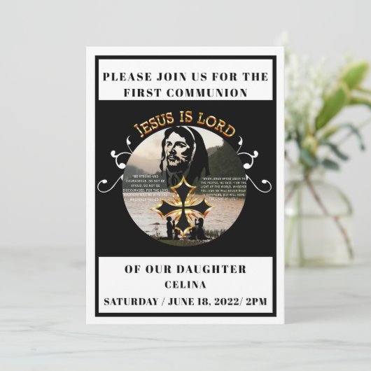 Invitation Première communion (Debout devant)