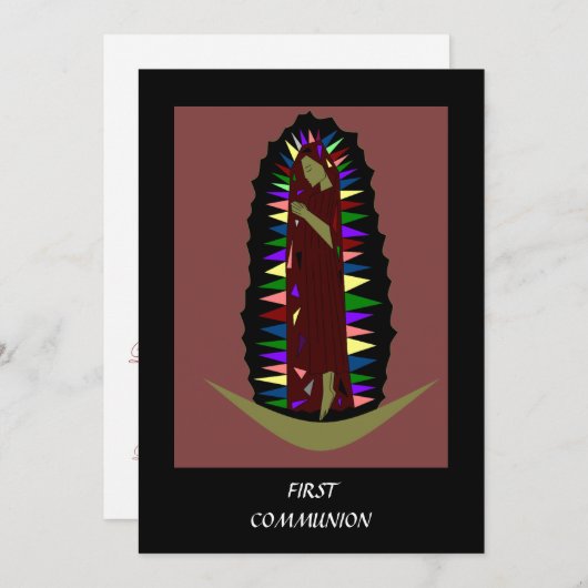 Invitation Première communion (Devant / Derrière)
