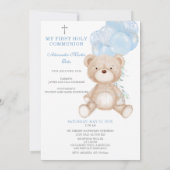 Invitation Première communion bilingue espagnol anglais pour  (Dos)