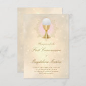 Invitation première communion catholique (Devant / Derrière)