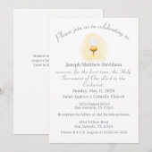 Invitation Première communion catholique (Devant / Derrière)