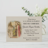Invitation Première Communion Catholique Enfant Jésus Hôte (Debout devant)