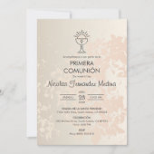 Invitation Première communion catholique espagnole Primera (Devant)