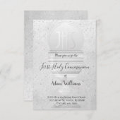 Invitation Première communion catholique Modèle eucharistique (Devant / Derrière)