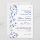 Invitation Première Communion Croix Première Commu (Devant)