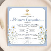 Invitation Première communion de Chalice Primera espagnole