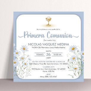 Invitation Première communion de Chalice Primera espagnole
