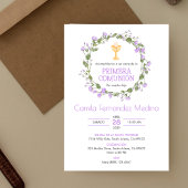 Invitation Première communion de Chalice Primera espagnole