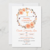 Invitation Première communion de Chalice Primera espagnole (Devant)