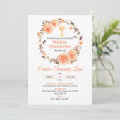 Invitation Première communion de Chalice Primera espagnole (Debout devant)