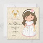 Invitation première communion de fille (Devant)