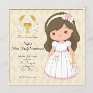 Invitation première communion de fille