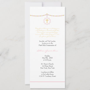 Invitation Première communion de filles