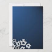 Invitation Première communion de football (Dos)