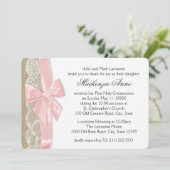 Invitation Première communion de la corneille et de la dentel (Debout devant)