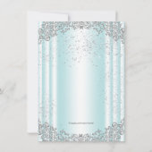 Invitation Première communion de la Croix turquoise de Pearl (Dos)