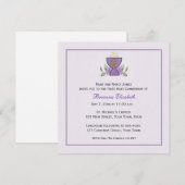 Invitation Première communion de Purple Chalice (Devant / Derrière)