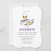 Invitation Première communion de vin et de pain pourpre (Devant)