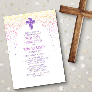 Invitation Première communion des filles