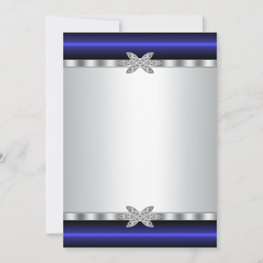 Invitation Première communion des filles blanches en diamant  (Dos)