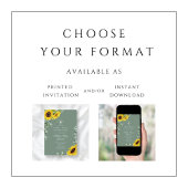 Invitation Première communion d'Eucalyptus Floral