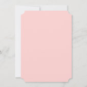 Invitation Première communion élégante Gold Cross Rose (Dos)