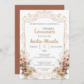 Invitation Première communion espagnole (Devant / Derrière)