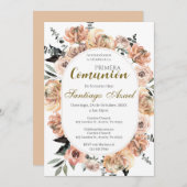 Invitation Première communion espagnole (Devant / Derrière)