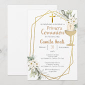 Invitation Première communion espagnole (Devant / Derrière)