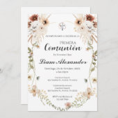 Invitation Première communion espagnole (Devant / Derrière)