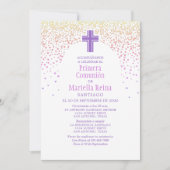 Invitation Première communion espagnole des filles (Devant)