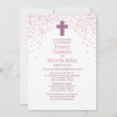 Invitation Première communion espagnole des filles (Devant)
