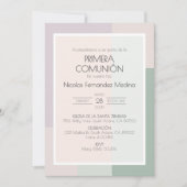 Invitation Première communion espagnole Primera (Devant)