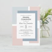 Invitation Première communion espagnole Primera (Debout devant)