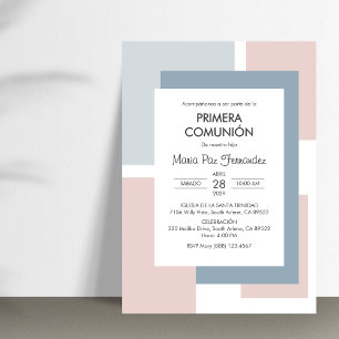 Invitation Première communion espagnole Primera