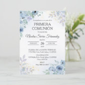 Invitation Première communion espagnole Primera (Debout devant)