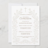 Invitation Première communion espagnole Primera Comunion (Devant)