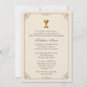 Invitation Première communion eucharistique classique (Dos)