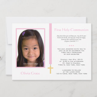 Invitation Première communion - Fille