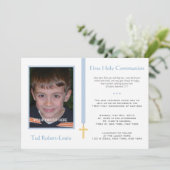 Invitation Première communion - Garçon (Debout devant)