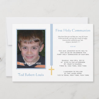 Invitation Première communion - Garçon