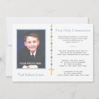 Invitation Première communion - Garçon