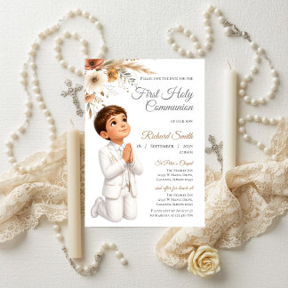 Invitation Première Communion Garçon