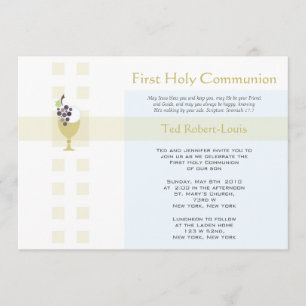 Invitation Première communion - garçon