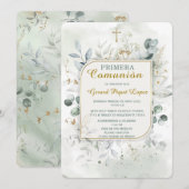 Invitation Première communion imprimable (Devant / Derrière)