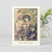 Invitation Première communion Jésus Divine Miscy Chalice Hôte (Debout devant)