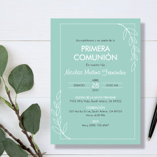 Invitation Première communion minimale de la première communi