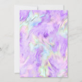 Invitation Première communion Purple Tie Dye Cross (Devant)