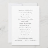 Invitation Première Communion Revêtu (Dos)